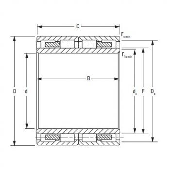 Backing Housing Diameter D<sub>s</sub> TIMKEN 160RYL1467 Four-Row Cylindrical Roller Radial Bearings