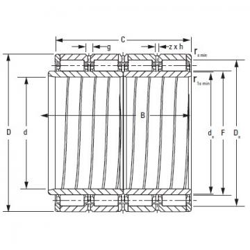 Width B TIMKEN 380RX2086A Four-Row Cylindrical Roller Radial Bearings