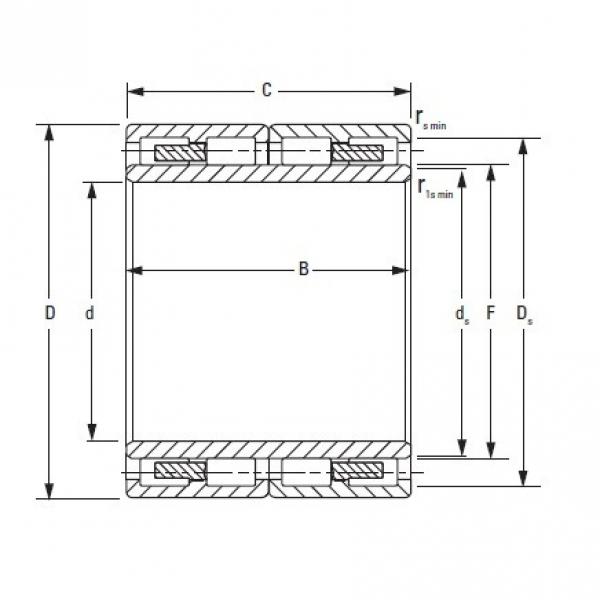 Backing Housing Diameter D<sub>s</sub> TIMKEN 160RYL1467 Four-Row Cylindrical Roller Radial Bearings #1 image