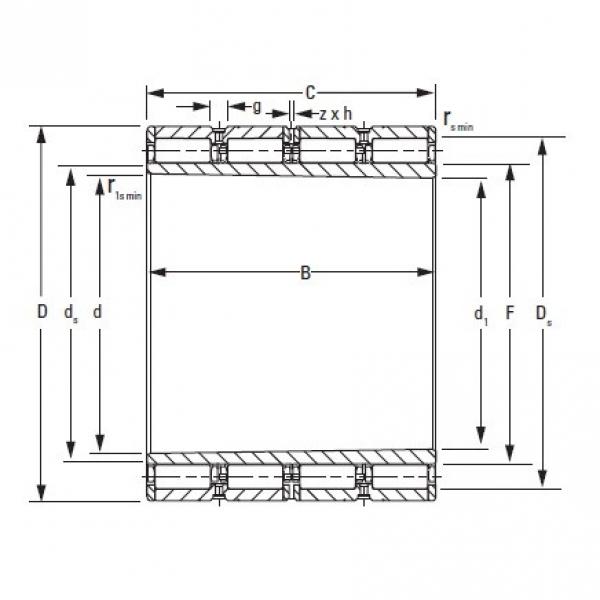 Backing Shaft Diameter d<sub>s</sub> TIMKEN 880RXK3364A Four-Row Cylindrical Roller Radial Bearings #1 image