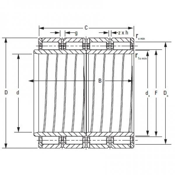 Width B TIMKEN 380RX2086A Four-Row Cylindrical Roller Radial Bearings #1 image